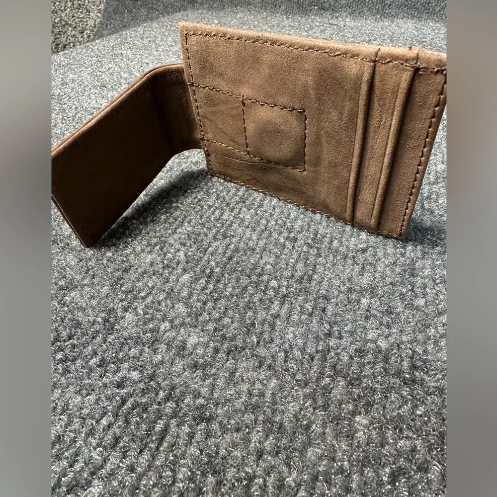 NIB Kansas State Wildcats Leather Wallet with Money Clip